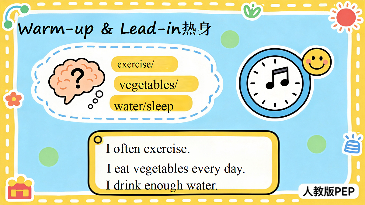 2026秋pep人教版六上英语Unit3 Healthy life Unit3 PartC Project 课件第3页
