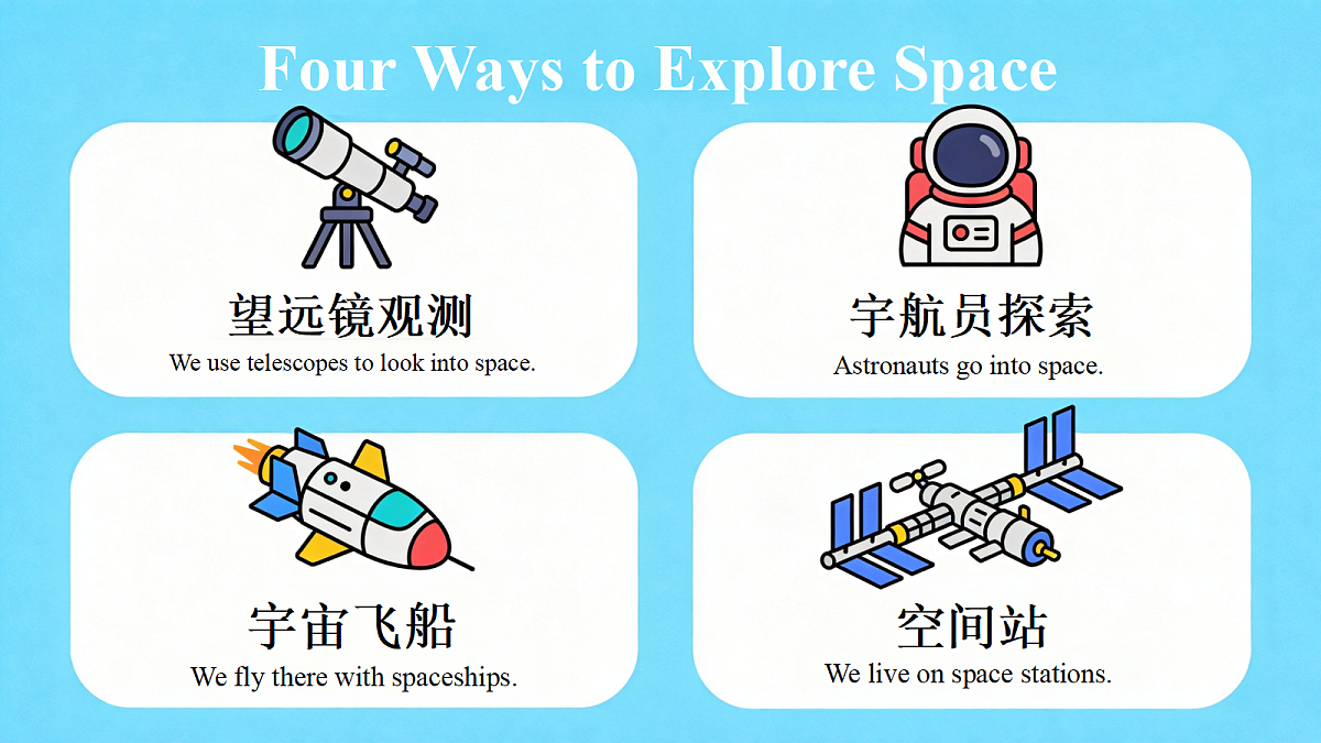 2026秋pep人教版六上英语Unit5 Exploring space PartB Lets learn 课件第5页