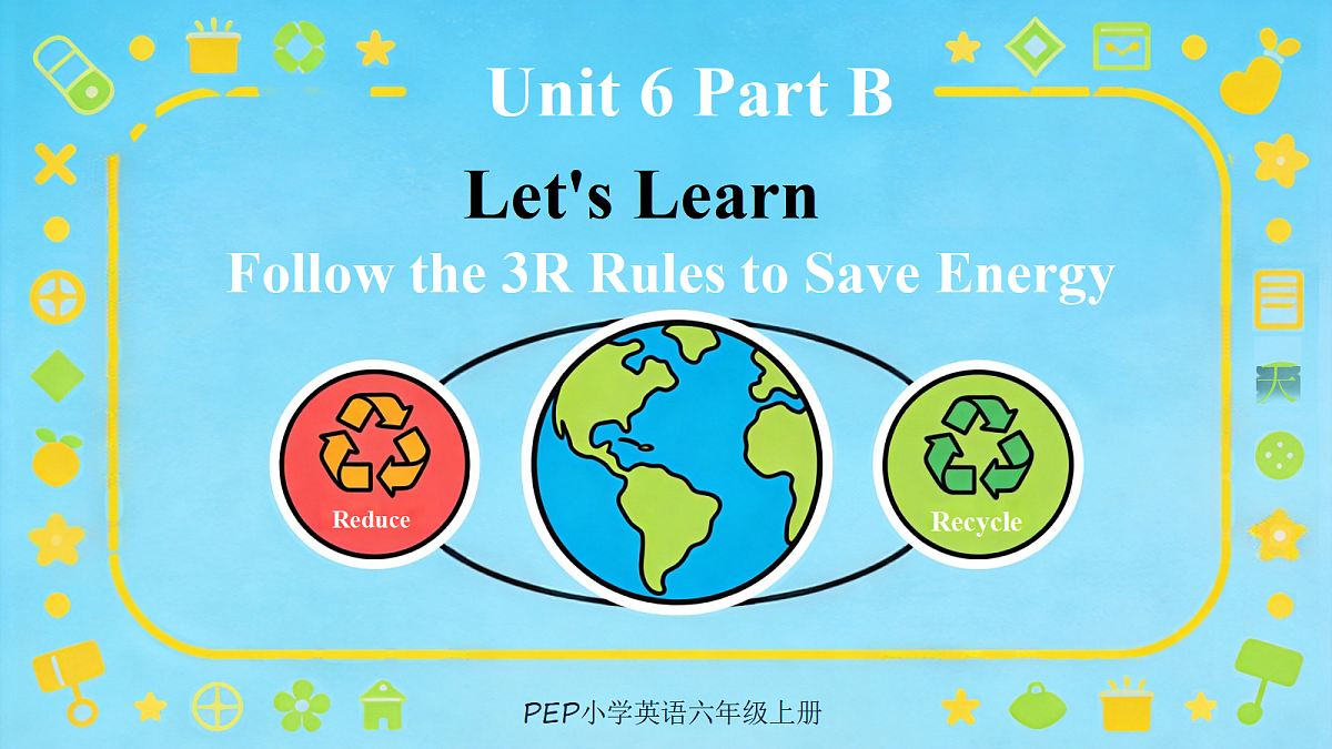 2026秋pep人教版六上英语Unit6 PartB Lets learn 课件第1页