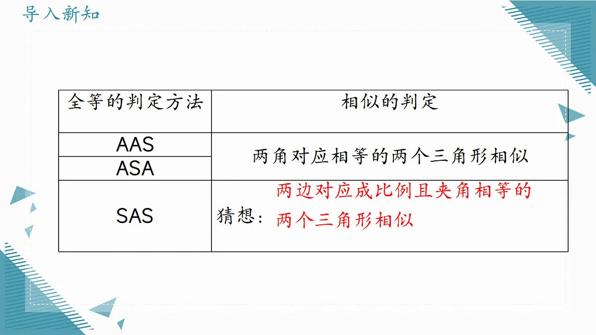 2026学年冀教版(2024)初中数学九年级上册(2024)25.5 相似三角形的判定(第3课时)课件第3页