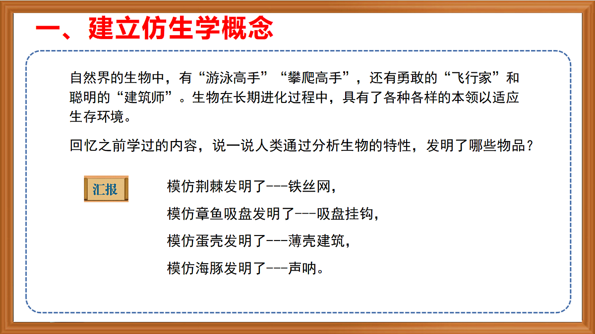 苏教版小学科学五年级上册第五单元《20 我们来仿生》课件+作业+视频第4页