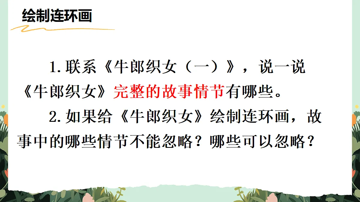 【核心素养】部编版小学语文五年级上册 10 牛郎织女(二) 课件第7页
