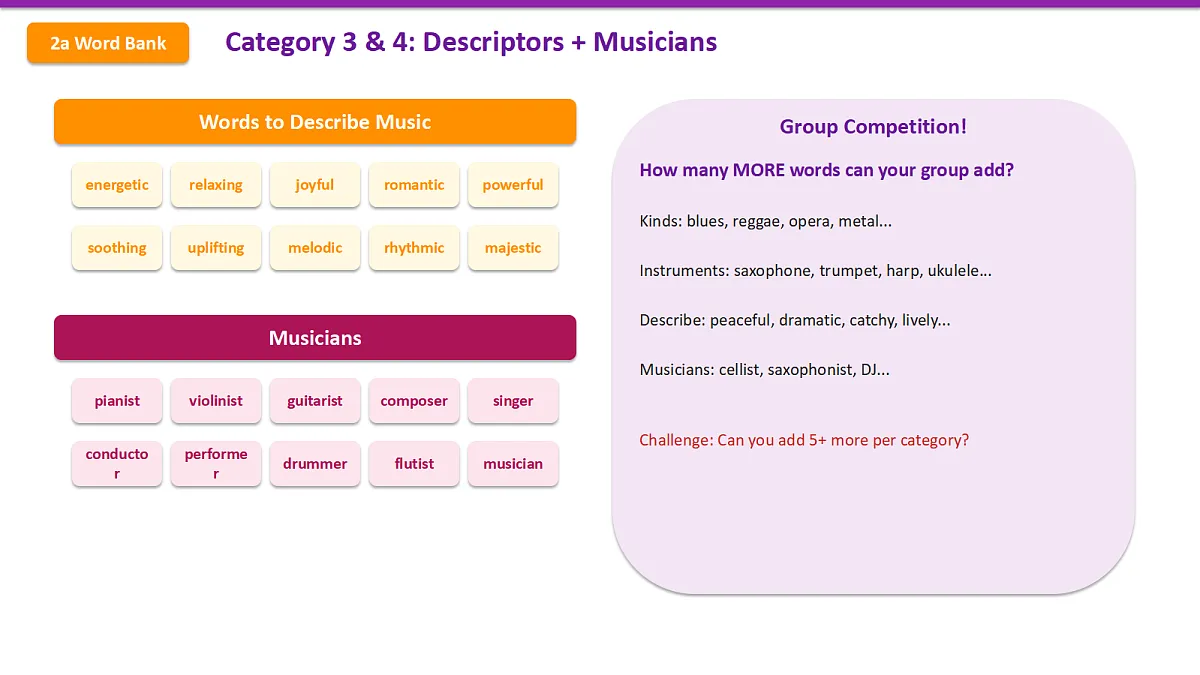新人教版(2024)英语九年级(初三)上册-Unit 7 Feel the Rhythm Vocabulary in Use 词汇课 课件(lesson 5)第8页