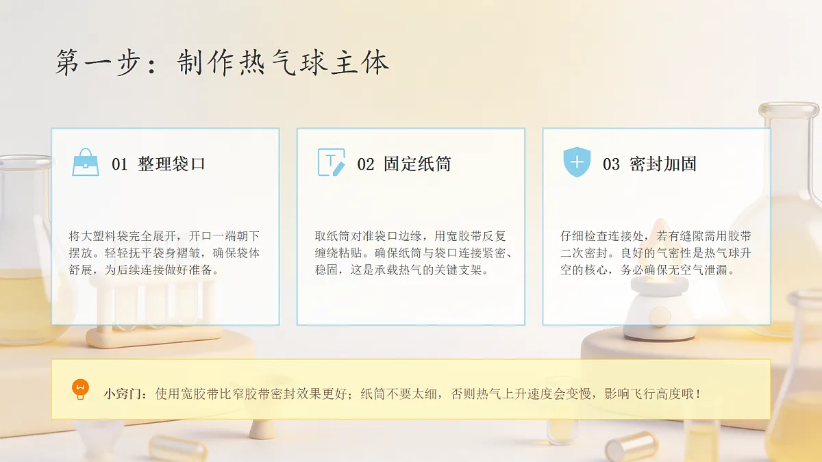 【核心素养】教科版小学科学 四年级上册 1.6《我们来做“热气球”》课件第7页