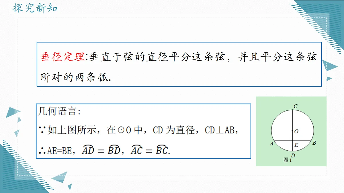 2026学年冀教版(2024)初中数学九年级上册(2024)28.4 垂径定理课件第5页