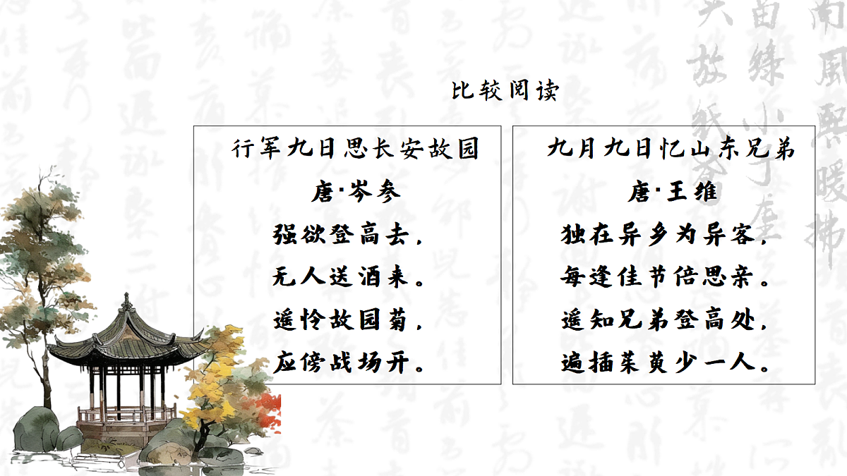 菊香笛韵两乡愁——部级精品课《行军九日思长安故园》《夜上受降城闻笛》赏析第4页