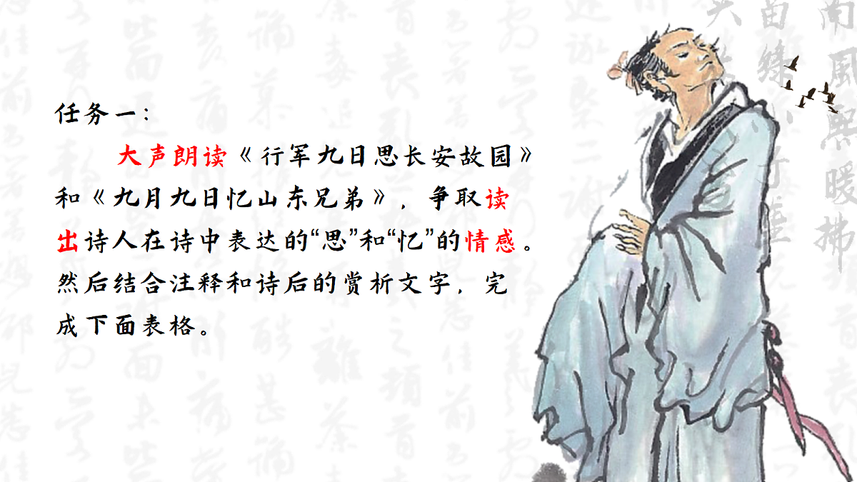菊香笛韵两乡愁——部级精品课《行军九日思长安故园》《夜上受降城闻笛》赏析第5页