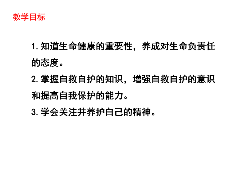 人教部编版道德与法治七年级上册:9.1  守护生命   教学课件第3页