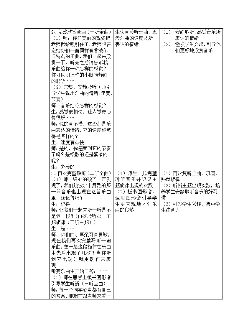 人音版二年级下册第七单元《单簧管波尔卡》教学设计第3页