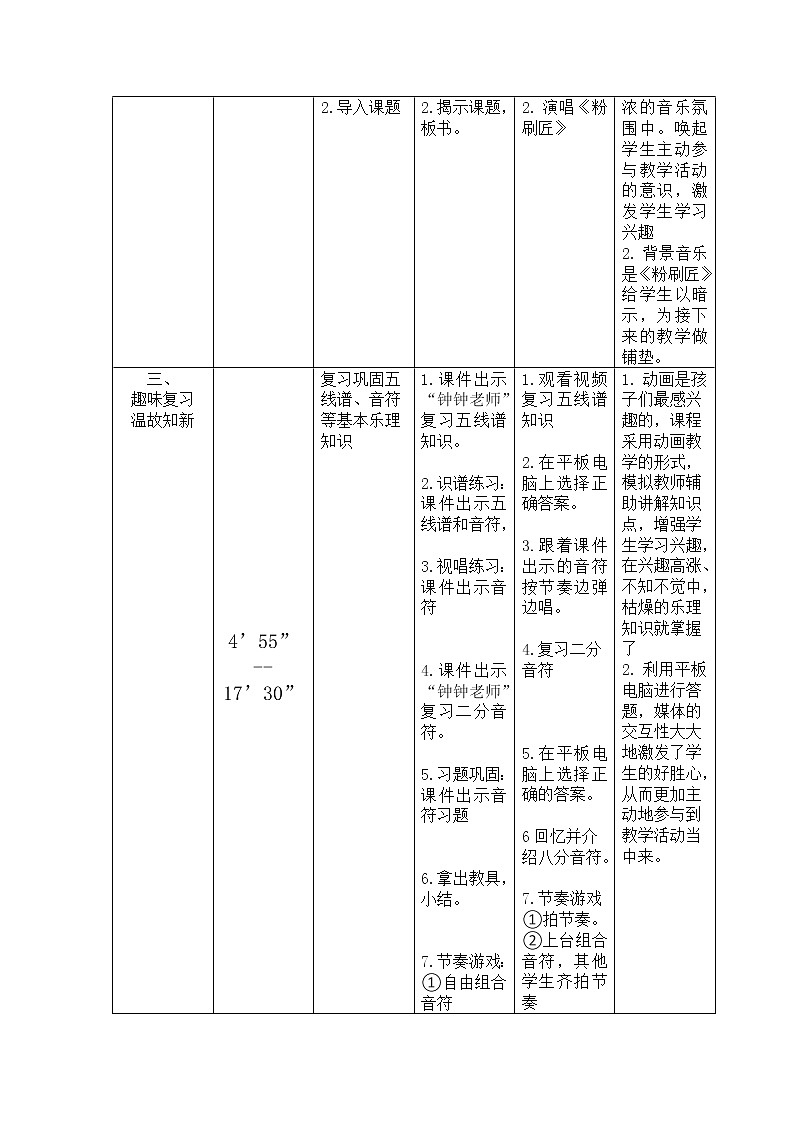 湘艺版 一年级上册音乐 第十课 （歌表演）粉刷匠(1) 教案第2页