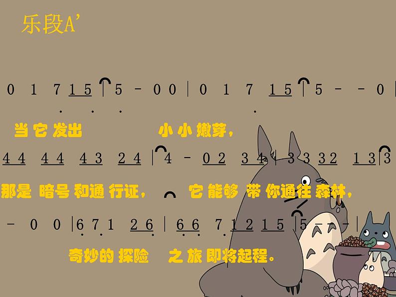 花城版小学音乐四年级上册7.3 欣赏《龙猫》课件（8张）第4页