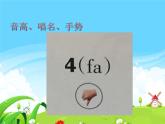湘艺版 二年级上册音乐 第五课 （音乐知识）音高、唱名、手势 4（fa）（课件）