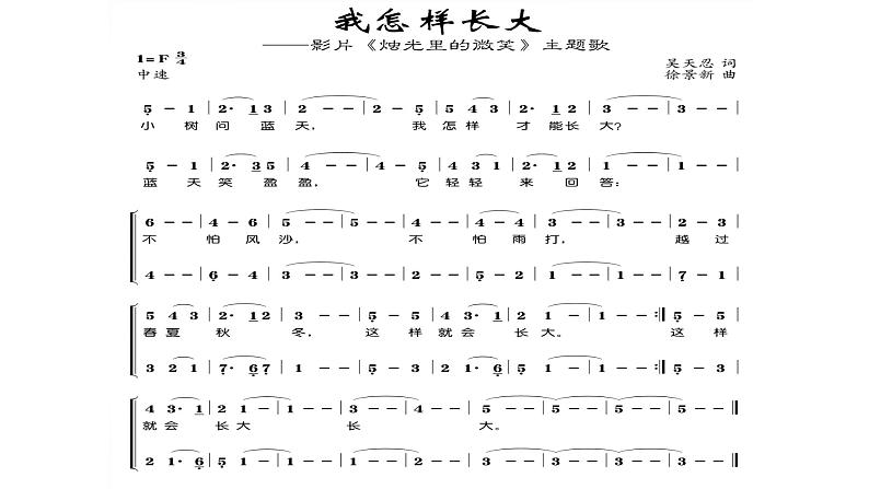 六年级上册音乐课件-2-唱歌-我怎样长大-沪教版(共12张PPT)03