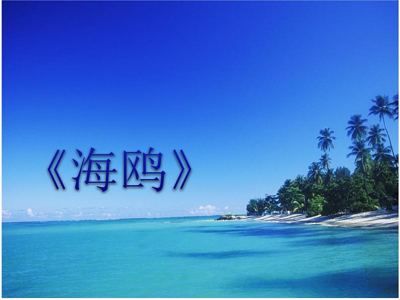 接力版音乐四年级下册第四单元欢乐童年 （演唱）海鸥 课件+素材01