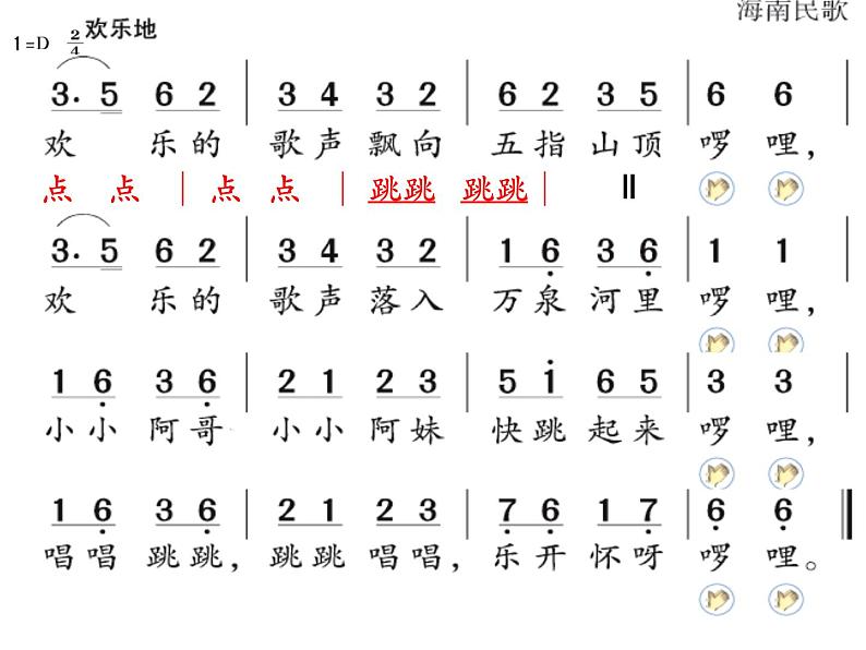 湘艺版音乐二年级上册第七课 （集体舞）跳竹竿 课件 教案06