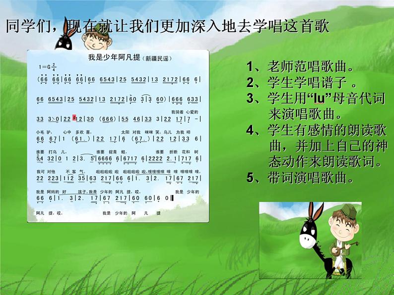 小学四年级下册音乐-《我是少年阿凡提》2人音版(简谱)(17张)ppt课件第8页