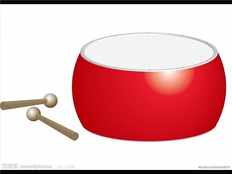 人教版音乐一年级上册第一单元 有趣的声音世界大鼓和小鼓 课件+教案+素材02