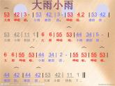 人教版音乐一年级上册第一单元 有趣的声音世界大雨和小雨 课件+教案