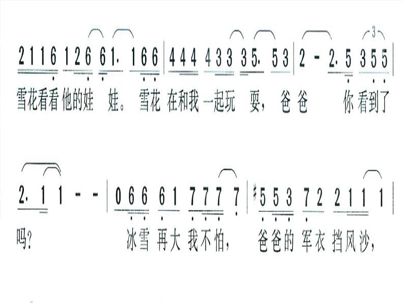 小学二年级上册音乐课件-《爸爸的雪花》冀少版-(共9张PPT)第5页