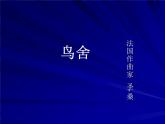 小学音乐鸟舍-课件ppt