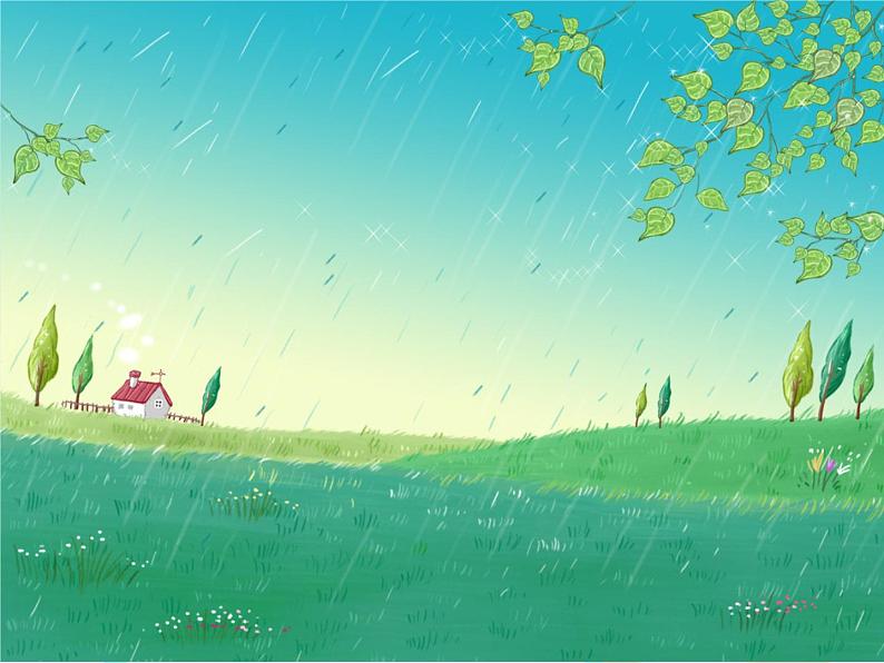 接力版音乐二下 二、春天的歌 （演唱）小小雨点  课件（共15张PPT）+教案+音频02