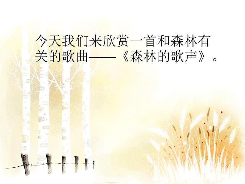 森林的歌声PPT课件免费下载03