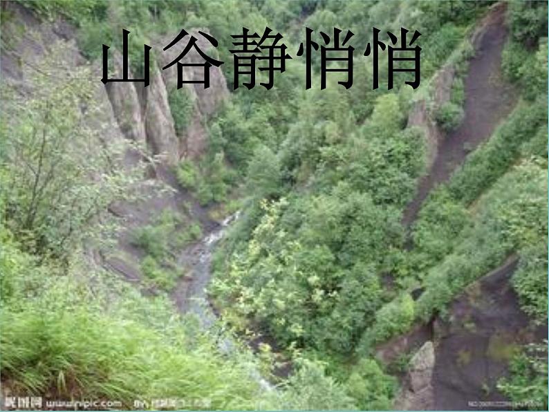 山谷静悄悄PPT课件免费下载02