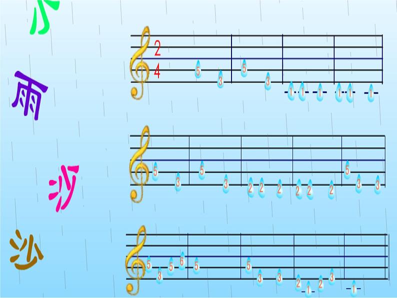 小学音乐小雨沙沙沙-课件-(2)ppt课件第4页