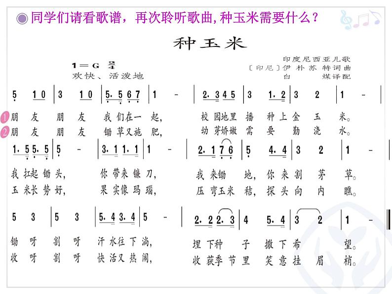 小学音乐种玉米-课件-(2)ppt课件第5页