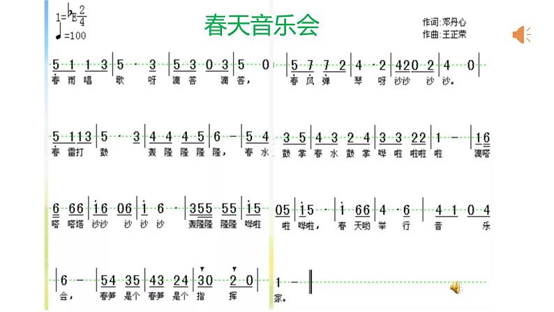 小学音乐一年级下册欣赏《春天音乐会》课件PPT第2页