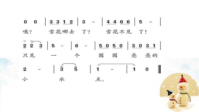 人教版小学二年级音乐雪花 课件 (3)08