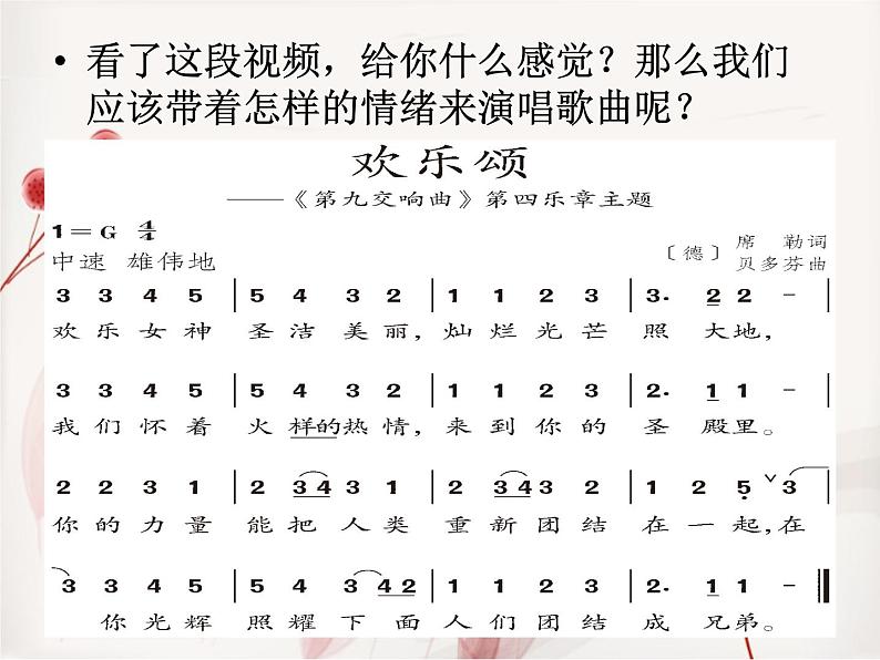 人教版小学六年级音乐欢乐颂 课件08