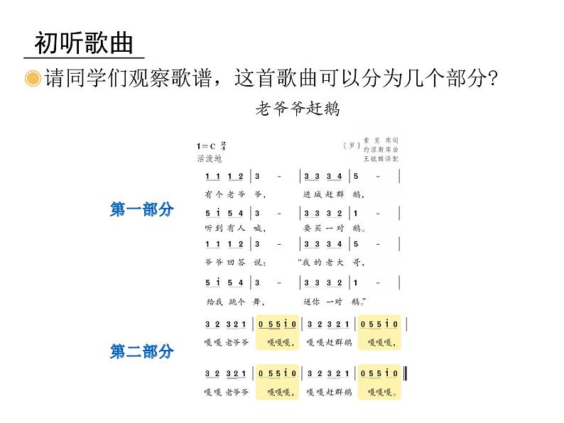 人教版小学三年级音乐老爷爷赶鹅 课件 (1)第8页