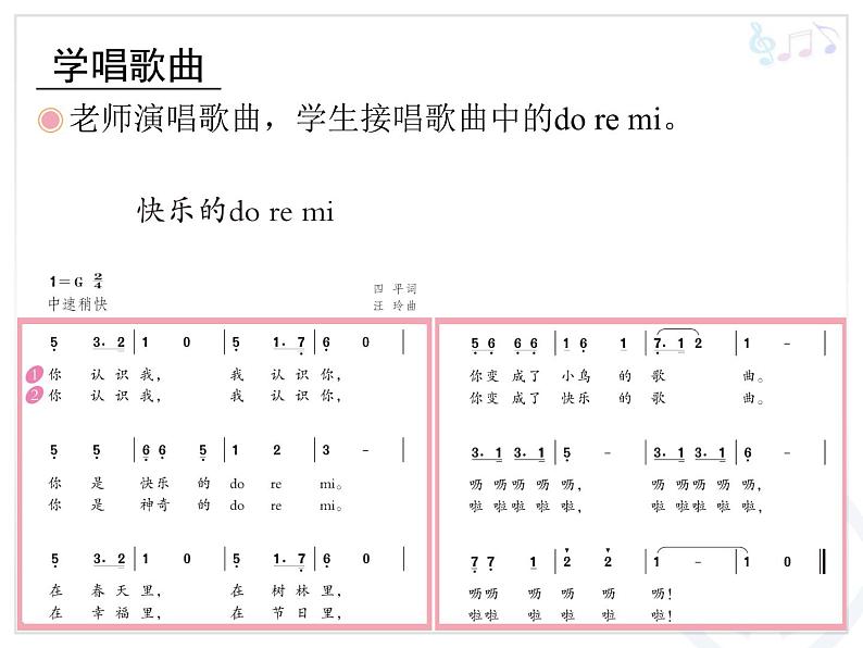 人教版小学三年级音乐哆来咪 课件 (5)第4页