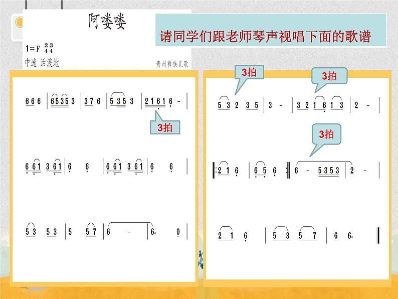 人教版小学五年级音乐阿喽喽 课件 (2)07