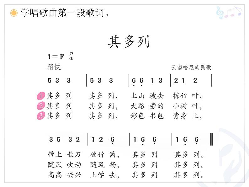 人教版小学一年级音乐其多列 课件第8页
