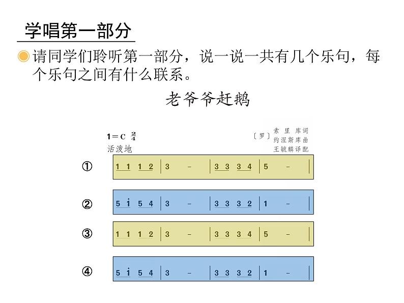 湘艺版小学二年级音乐音乐二年级下湘艺版5老爷爷赶鹅课件（24张）第6页