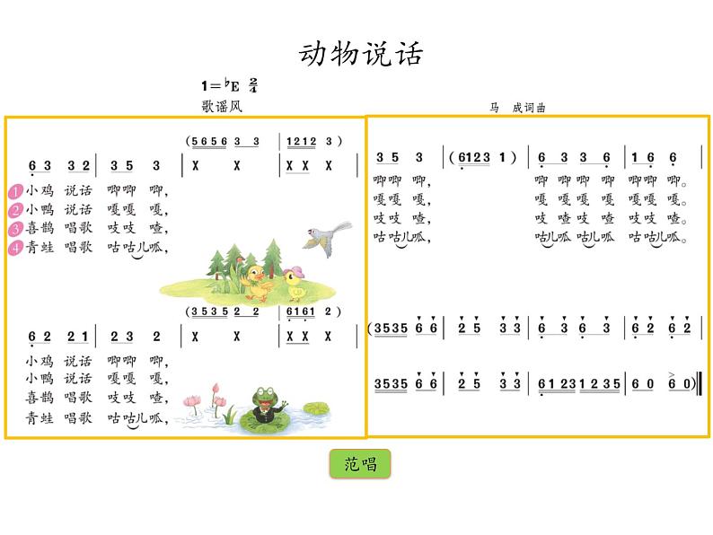 二年级上音乐课件 - 动物说话     人教新课标（2014秋） (共15张PPT)第6页