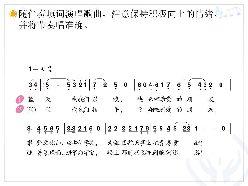 六年级上册音乐课件第三单元 蓝天向我们召唤 人教新课标（2014秋） (共13张PPT)06