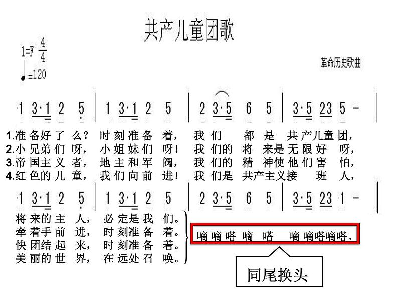 三年级下册音乐课件-3共产儿童团歌-人教新课标（2014秋）(共12张PPT)04