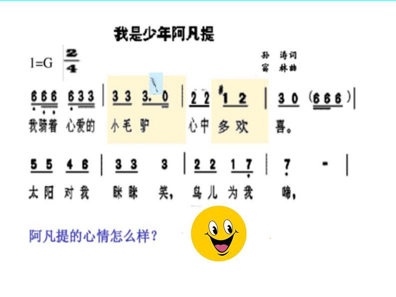 小学音乐人音版 四年级下册 演唱我是少年阿凡提2 课件06