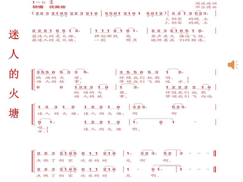 小学音乐人音版 五年级下册 迷人的火塘 1 课件第4页