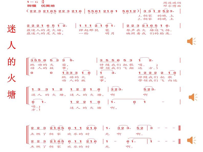 小学音乐人音版 五年级下册 迷人的火塘 1 课件第7页