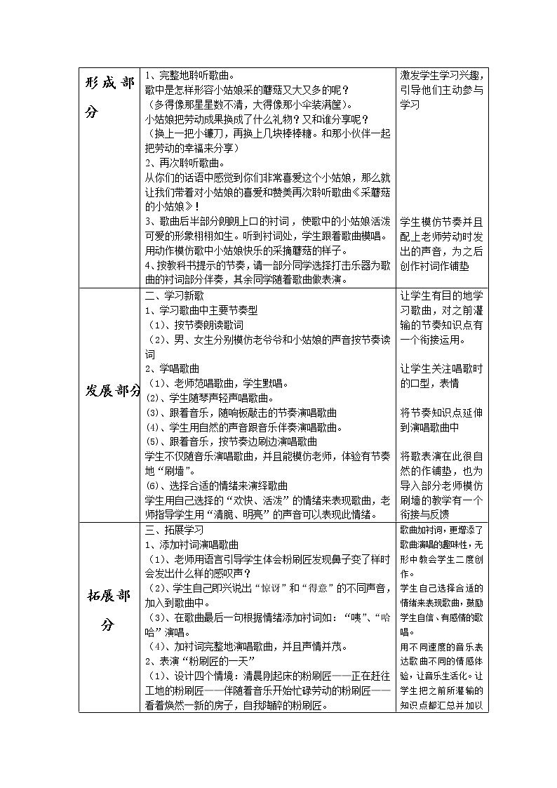 一年级下册音乐教案-7《粉刷匠》  ︳人音版 （五线谱）第2页
