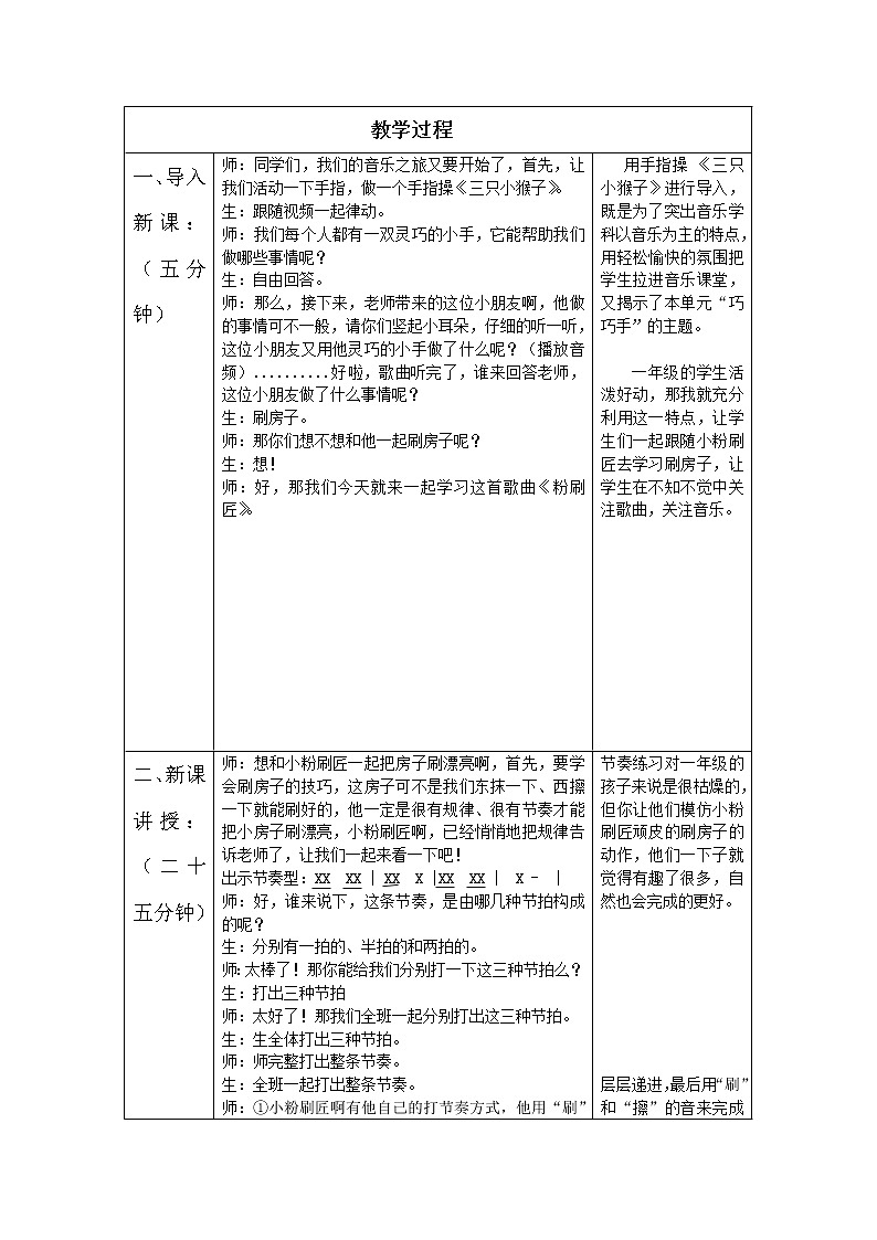 一年级下册音乐教案-7《粉刷匠》  ︳人音版 （五线谱）  (3)第2页