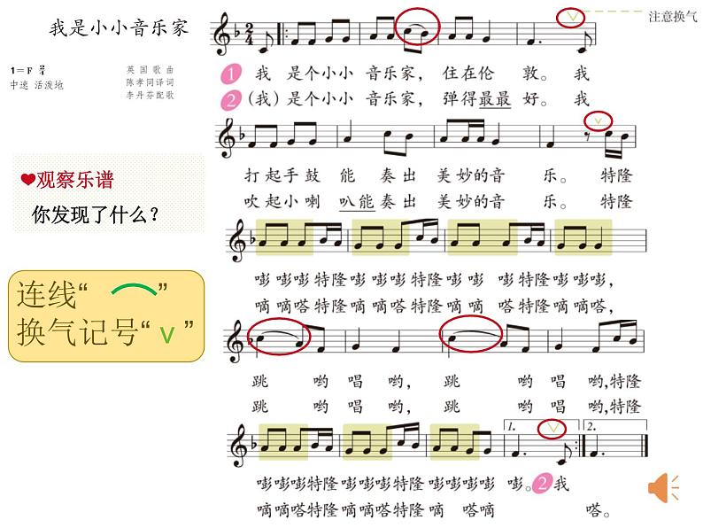 小学音乐 人教2011课标版（五线谱） 三年级上册 唱歌《我是小小音乐家》课件 省优课件第7页