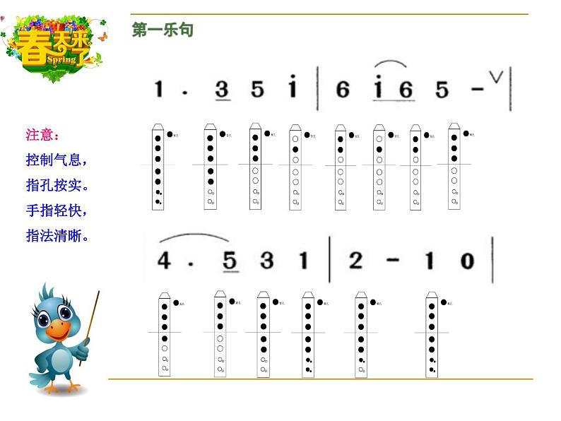 花城版小学音乐三下 1.歌曲 春天来了 课件第5页