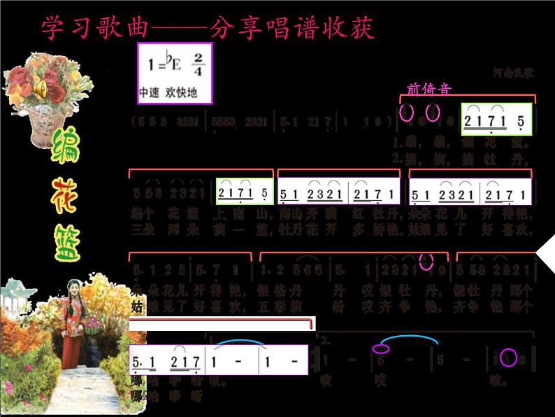 湘艺版小学音乐五下 1.1编花篮 课件第6页