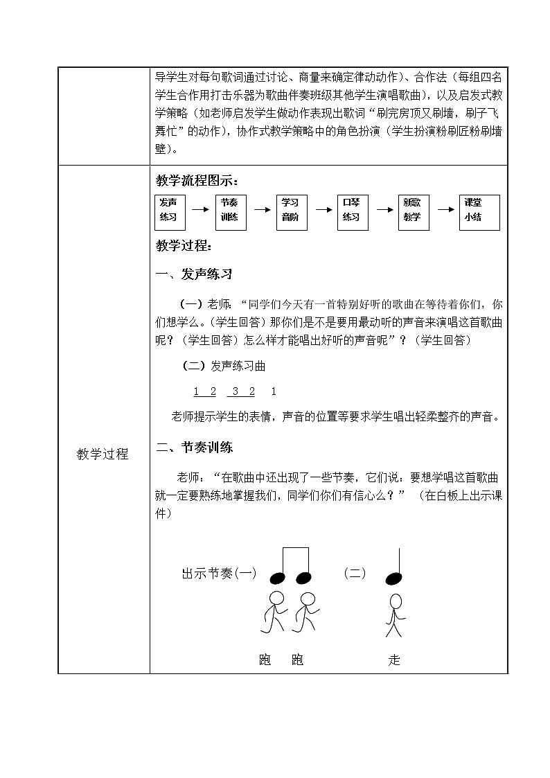 一年级下册音乐教案-7 《粉刷匠》 ︳人音版 （五线谱）  (4)03