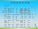 一年级下册音乐课件 第四单元 唱歌  多快乐啊多幸福｜人教版   9张